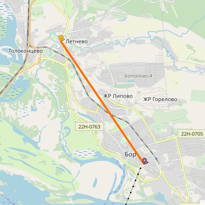 Карта путешествия: Бор-оз.Юхро-Бор