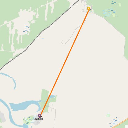 Карта путешествия: Велоэкстрим на ноябрьские