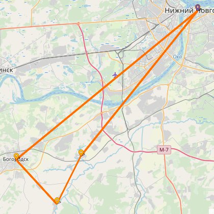 Карта путешествия: Субботний поход к оз. Лакша, что под Богородском