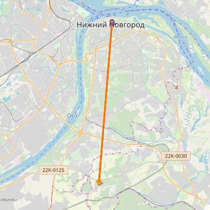 Карта путешествия: Осенью в Зеленый Город