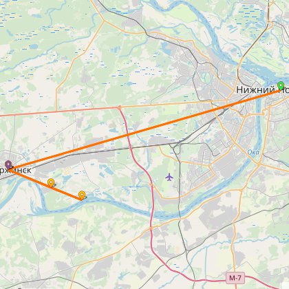 Карта путешествия: Первый зимний выезд на ПВД