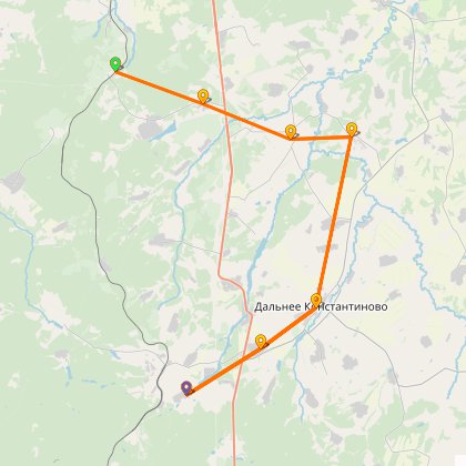 Карта путешествия: По просохшим дорогам Дальне - Константиновского района