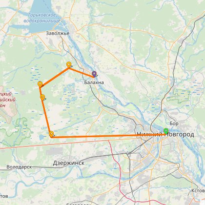 Карта путешествия: Экстремальное открытие велосезона