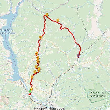Карта путешествия: В Успенский монастырь