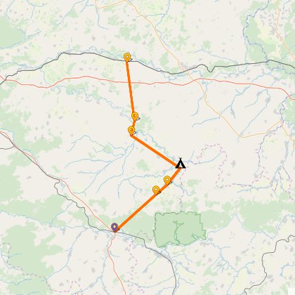 Карта путешествия: В золотую осень