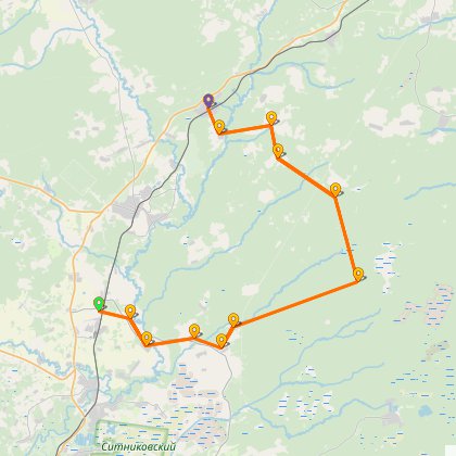 Карта путешествия: Исчезащие тропинки, клюква и заброшенная лаборатория
