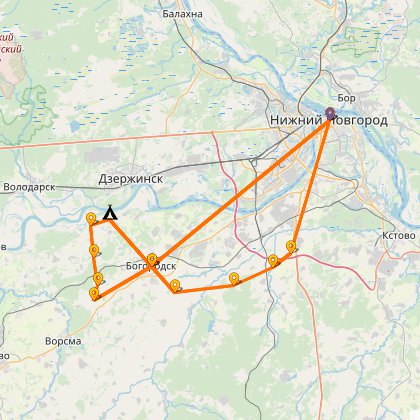 Карта путешествия: Монастыри и усадьбы Богородского района. Часть 2