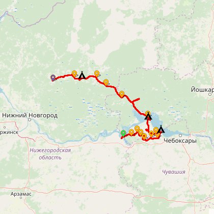 Карта путешествия: Марий Эл - 2006