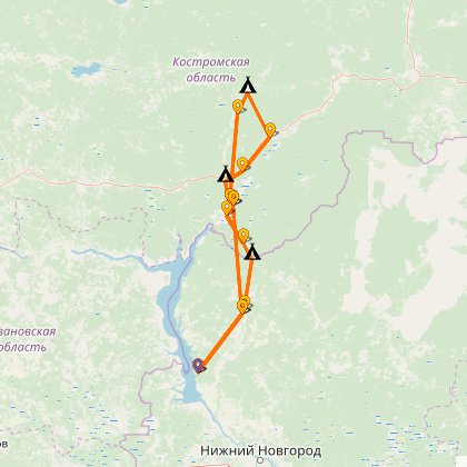 Карта путешествия: На Козью речку