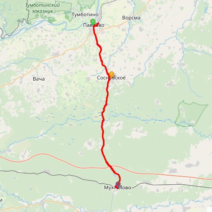 Карта путешествия: Минипробег на озеро Чарское
