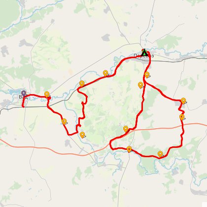 Карта путешествия: ТВТ-2007: Перевоз и окрестности
