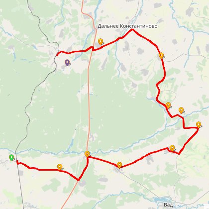 Карта путешествия: Экстремальный зимний пвд2д. Чернуха – Княгиновка – Суроватиха