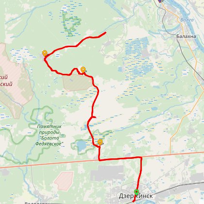 Карта путешествия: Пырское велоприключение.