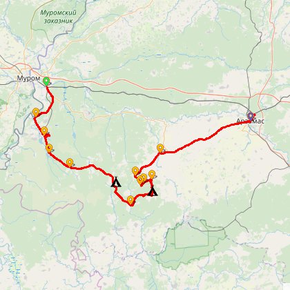 Карта путешествия: Выкса и тайны весеннего леса