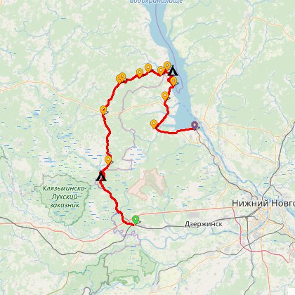 Карта путешествия: По лесам и... морям