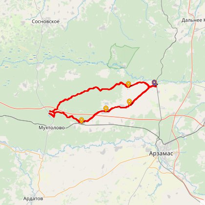Карта путешествия: Озеро Чарское