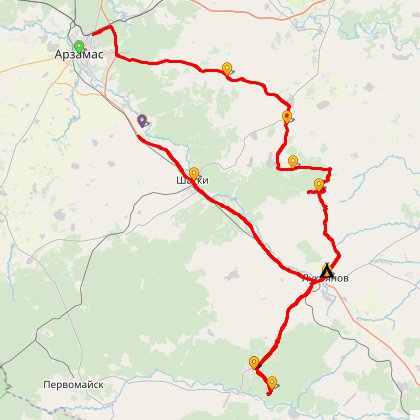 Карта путешествия: Пушкинский праздник в стране Эрзянь Мастор