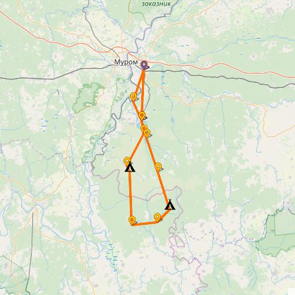 Карта путешествия: Приочье: три года спустя…