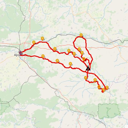 Карта путешествия: Рыцари Осенних Дорог