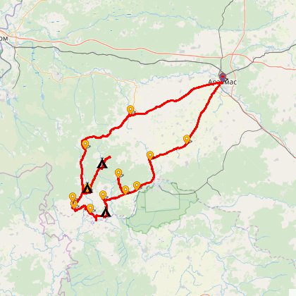 Карта путешествия: На родину тарарушки. И не только...