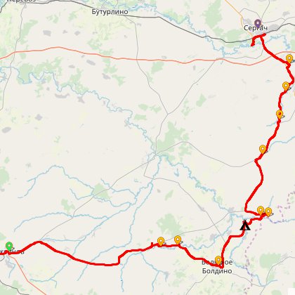 Карта путешествия: Весеннее оБОЛДение