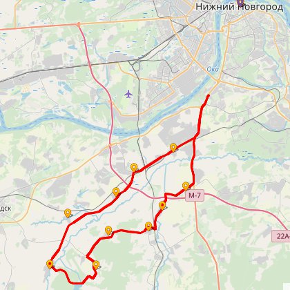 Карта путешествия: На Чижковский пруд (он же - Лакша)